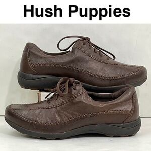 Hush Puppies Women’s Leather Oxfords Comfort Walking Shoes